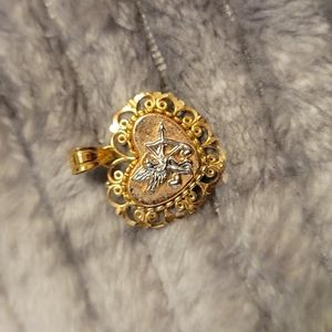 14K Gold Cupid Pendent